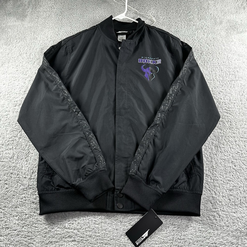 Call of Duty League Jacket Bomber‎ Mens Medium Black Minnesota Rokkr Activision
